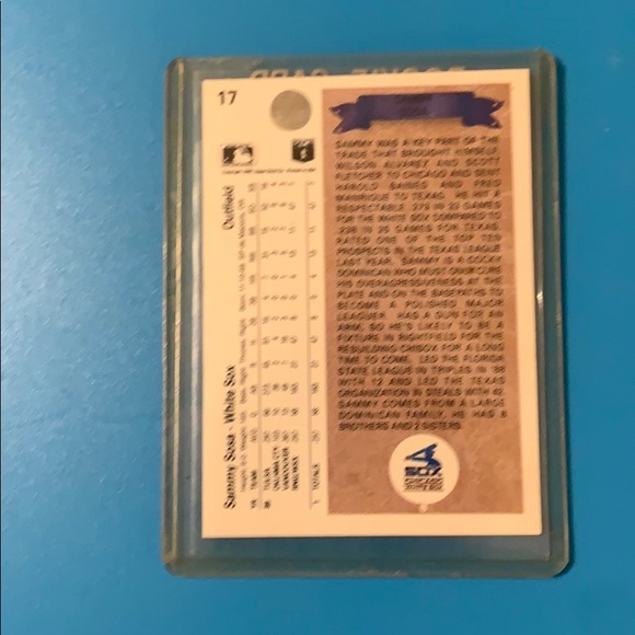 1990 Upper Deck Sammy Sosa rookie card - Picture 2 of 2